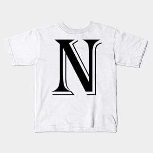 Black letter N in vintage style Kids T-Shirt